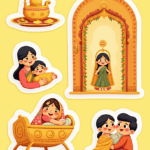 Baby Shower / Arrival - Sticker Sheet v4